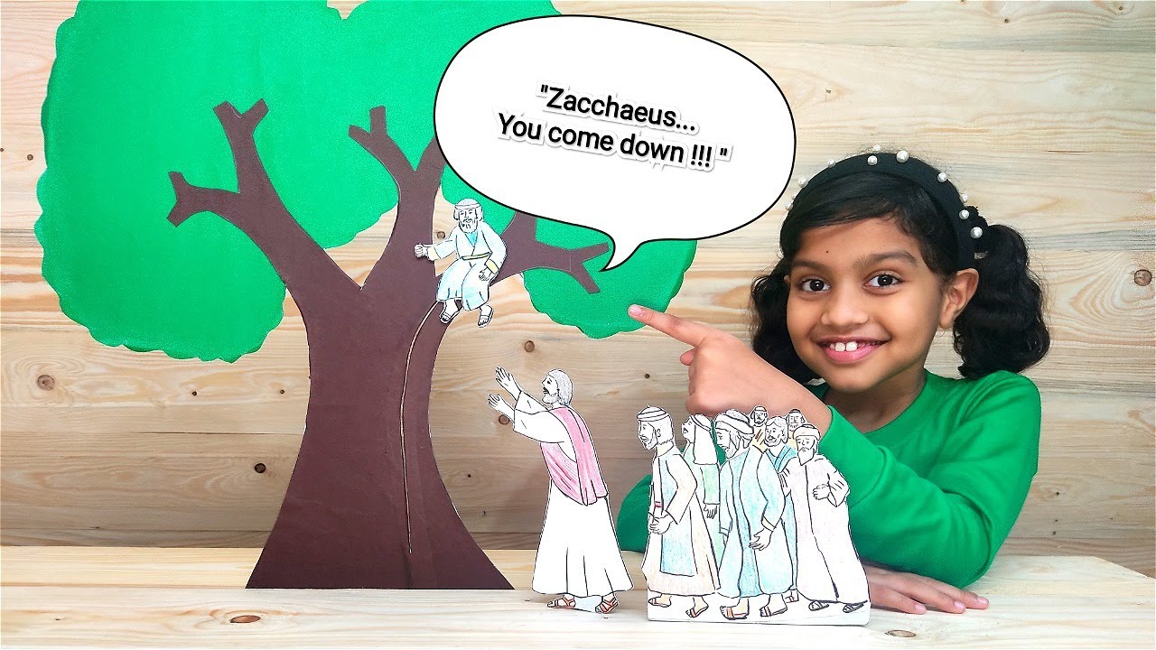 Story -4| The Zacchaeus| Bible Story| Art &Craft|Sunday School| VBS  Activity| Hailjes