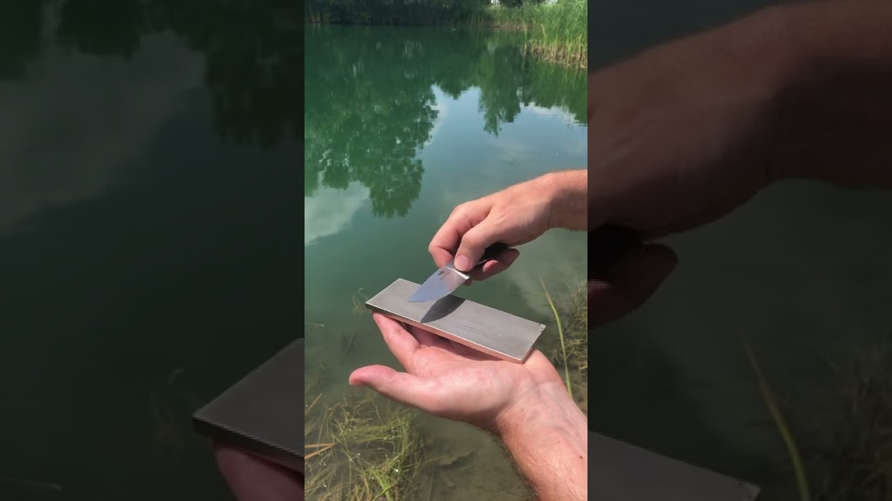 You DON'T NEED a guided system to sharpen knives! #youtubeshorts #shorts #knife #sharpening