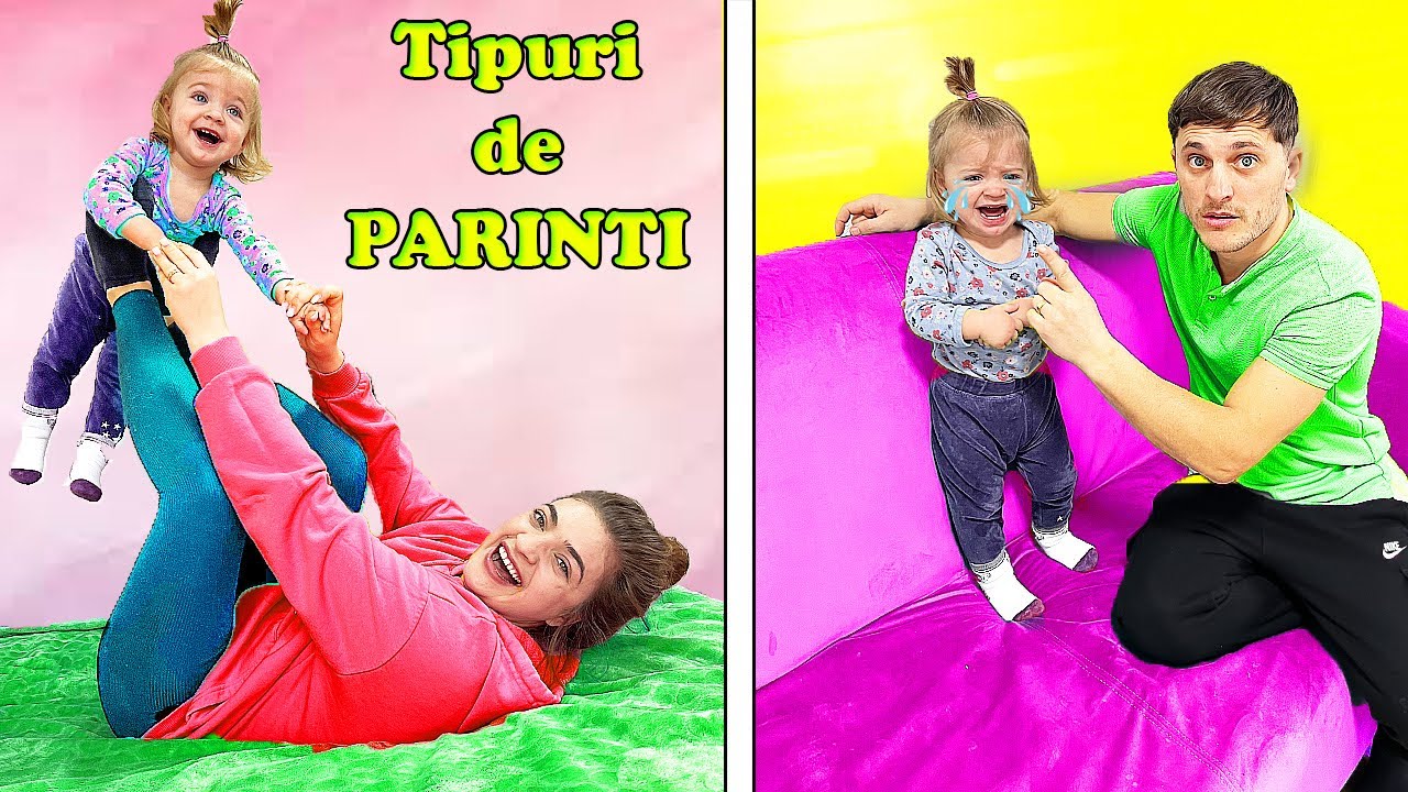 TIPURI de PĂRINȚI cu BEBELUȘUL/ video amuzant