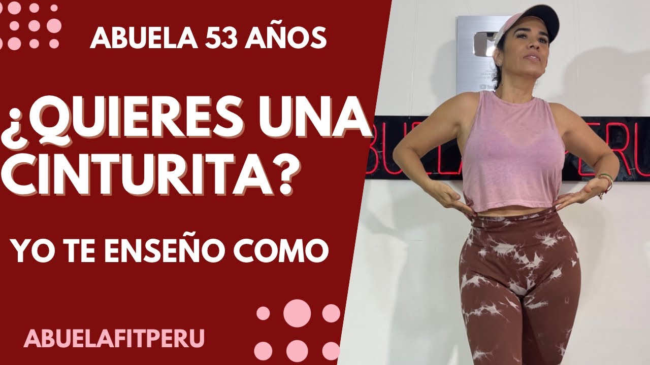 CINTURA DE AVISPA DESPUÉS DE LOS 50 🔥 #abuelafitperu #fitness #glutes #gymencasa #cintura  #fit