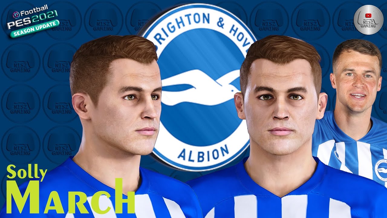 Solly March Face PES 2021 PES 2020 Brighton and Hove Albion | NISZ Gaming