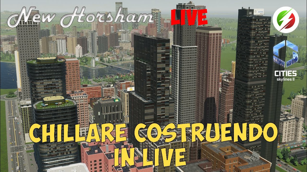 Chillare e costruire grattacieli e parchi in Cities Skylines 2 | LIVE