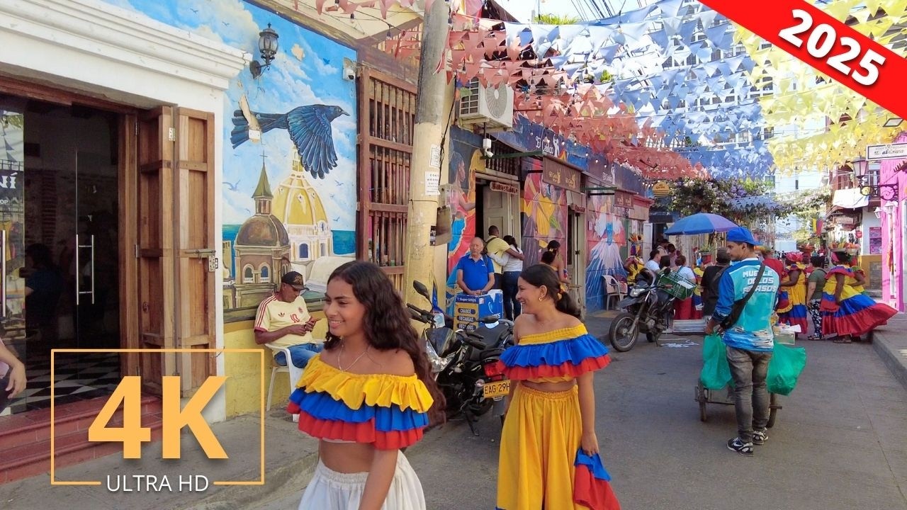 Cartagena, Colombia 🇨🇴 Street Walk | Virtual Walking 2025
