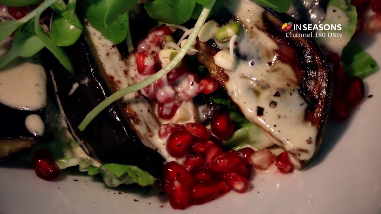 Eggplant & pomegranate salad