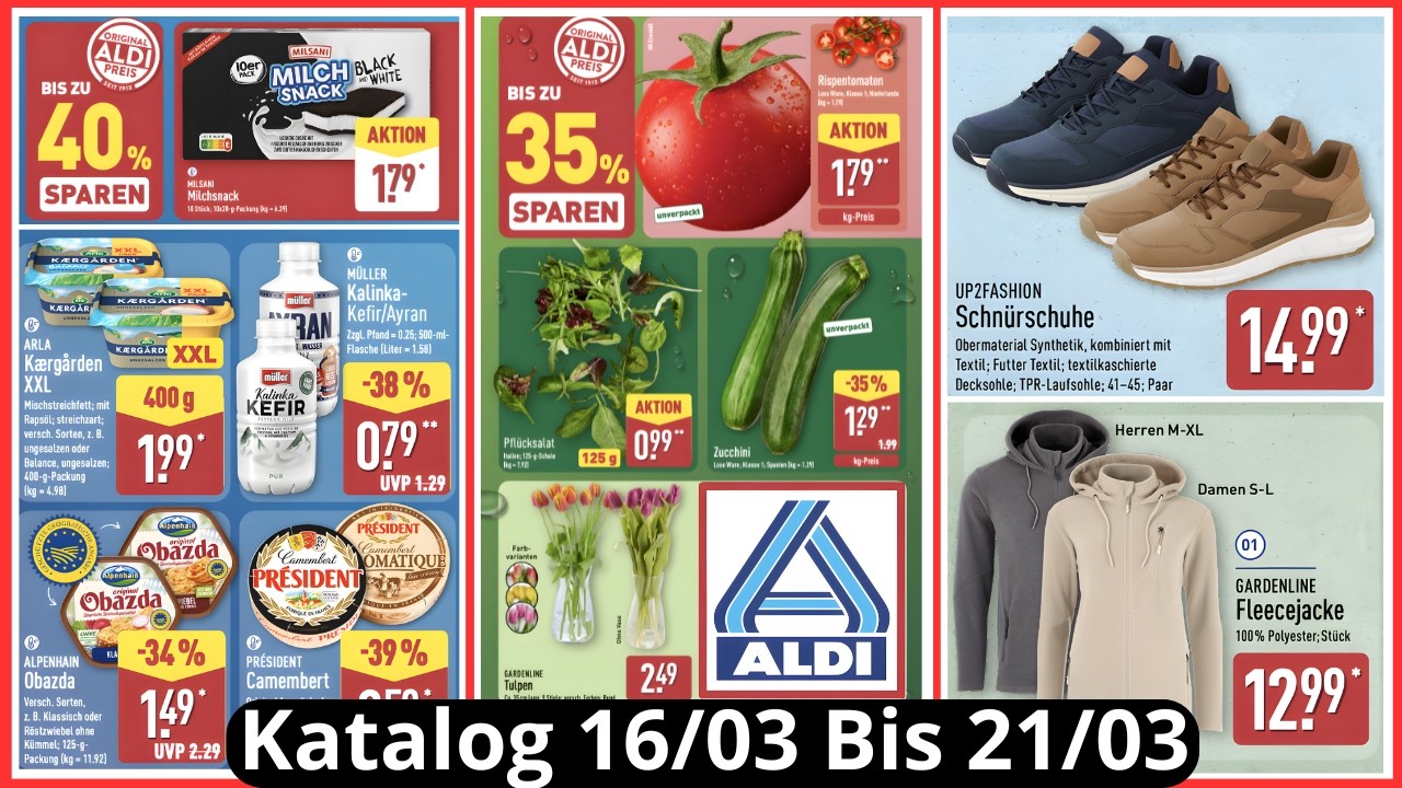 NEUER ALDI NORD Prospekt - Angebote vom 16/03/2026 bis 21/03/2026 | Die besten Rabatt-Angebote DE