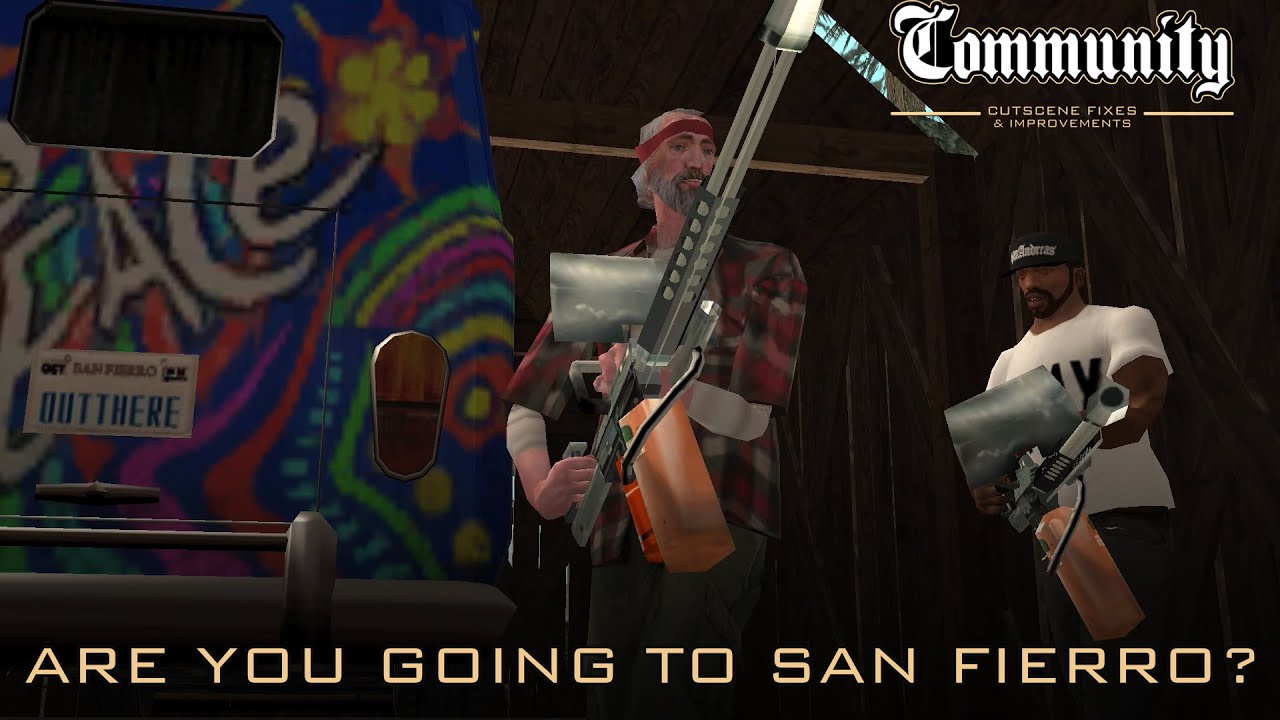 GTA SA Community Cutscene Fixes & Improvements Mod - Are You Going To San Fierro?