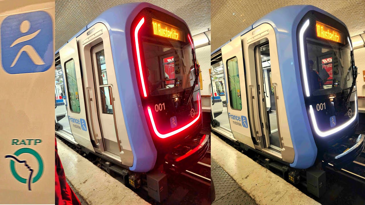 Métro Ligne 10🚇MF19 CC : Gare d'Austerlitz🔄Boulogne - Pont de Saint-Cloud (Tour complet) + Visite