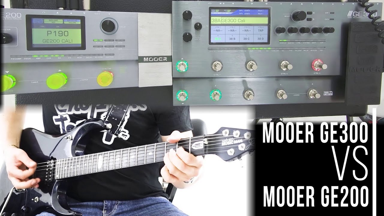 DO THEY SOUND THE SAME? Mooer GE200 vs GE300 | Amp Models Comparison