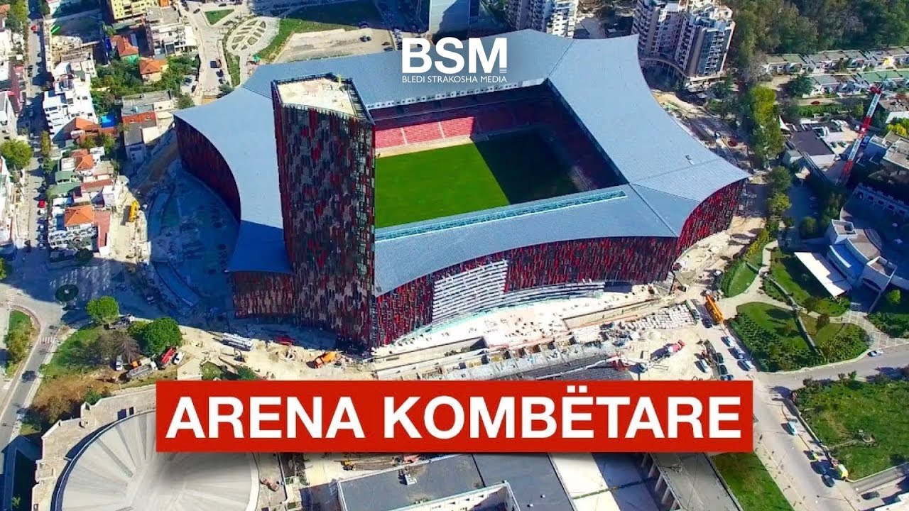 Stadiumi i ri Arena Komb&euml;tare / Air Albania xhiruar me dron [Drone video | 4K Ultra HD]