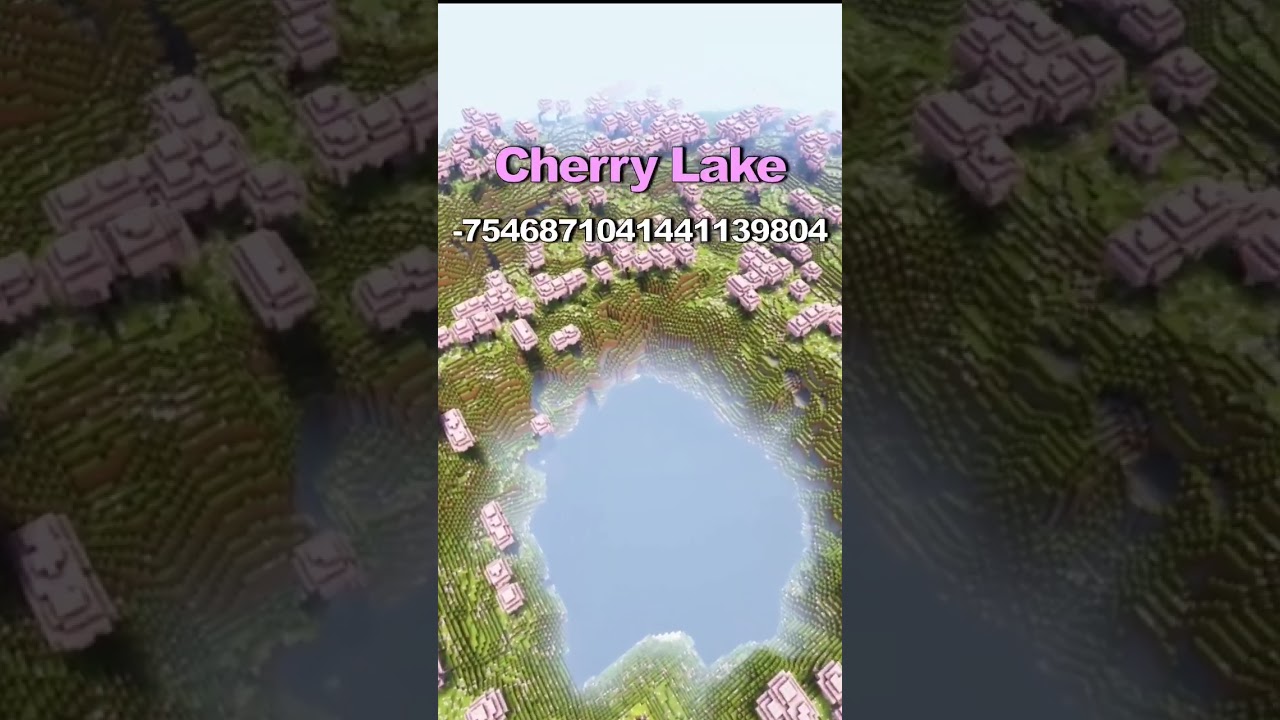 Top 3 Minecraft Cherry Blossom Seeds! #shortsfeed