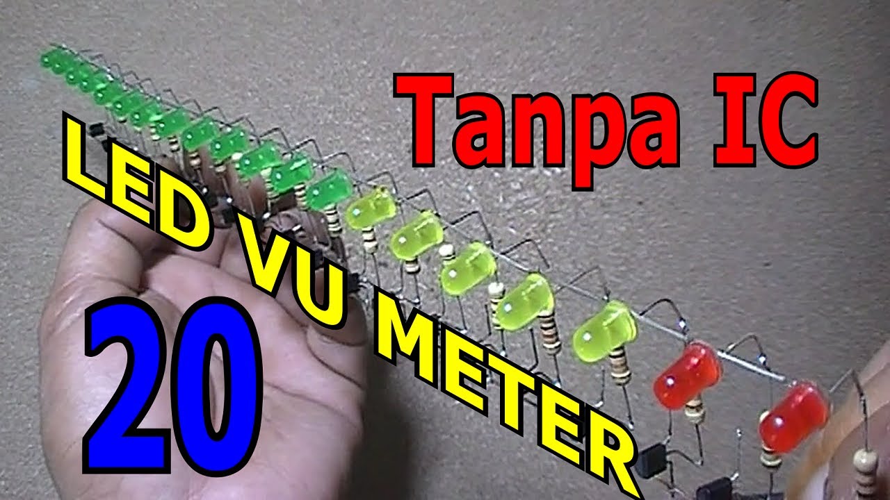 20 LED VU DISPLAY tanpa IC
