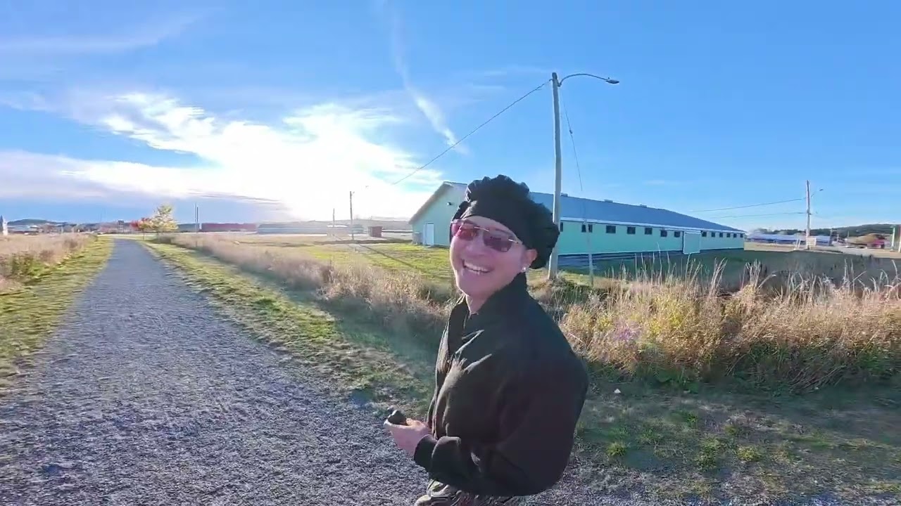 Thanksgiving day walk with son