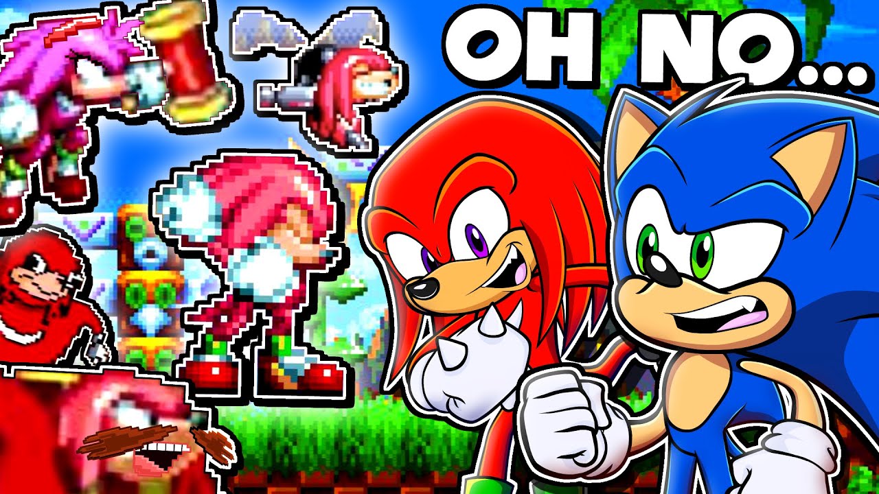 🔴💨 TOO MANY KNUCKLES!! - Sonic & Knuckles Play Sonic Mania & Knuckles PLUS KNUCKLES MOD!!