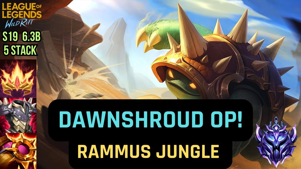 Wild Rift: AD Team? Say Hello to Full Tank Rammus Jungle 💀