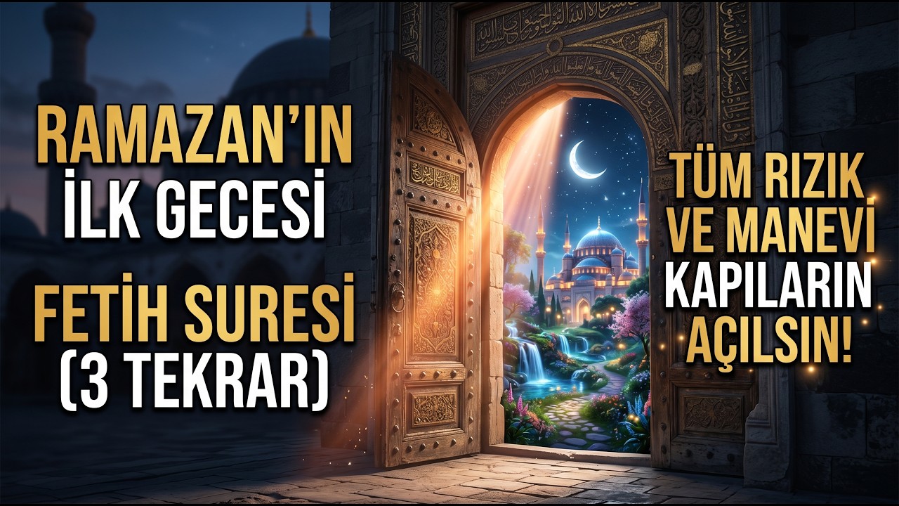 Fetih Suresi Ramazan Ayının İlk Gecesi İçin 3 Tekrar | Tüm Rızık ve Manevi Kapıların Açılsın