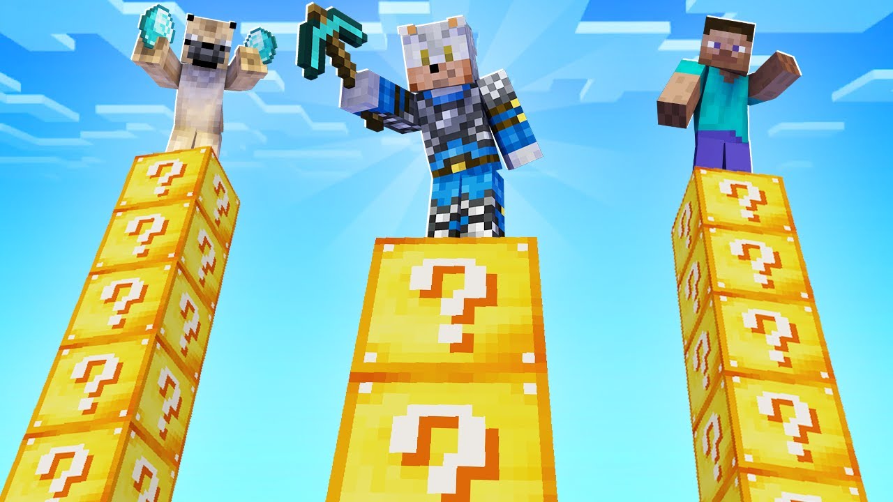 Cursa NEBUNA de LUCKY BLOCK ! - MINECRAFT