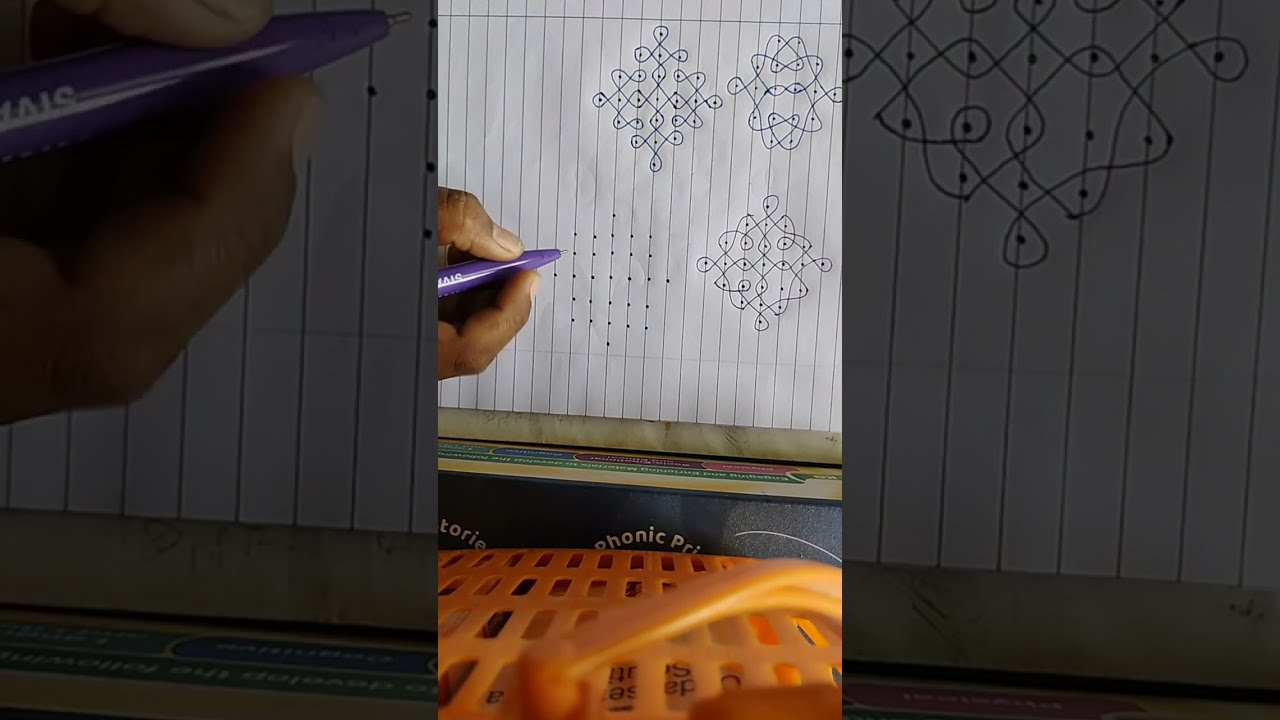 simple rangoli design day 3
