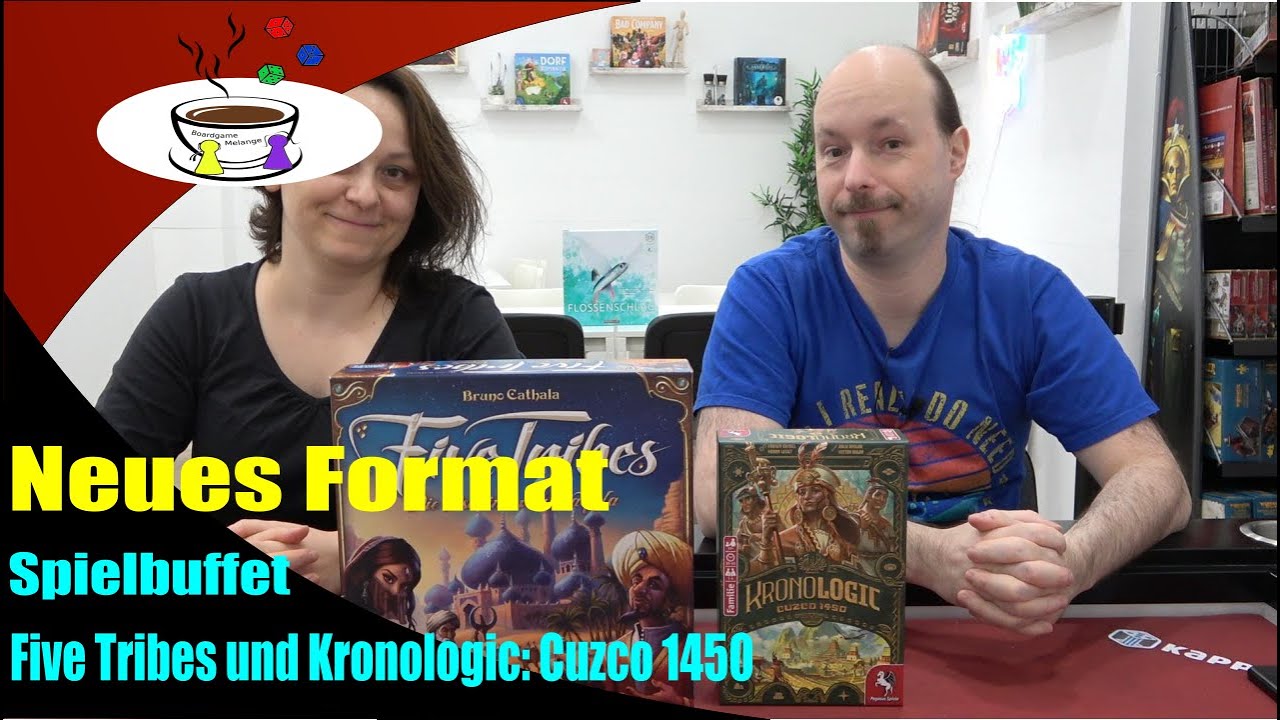Neues Format: Spielbuffet: Five Tribes, Kronologic: Cuzco 1450