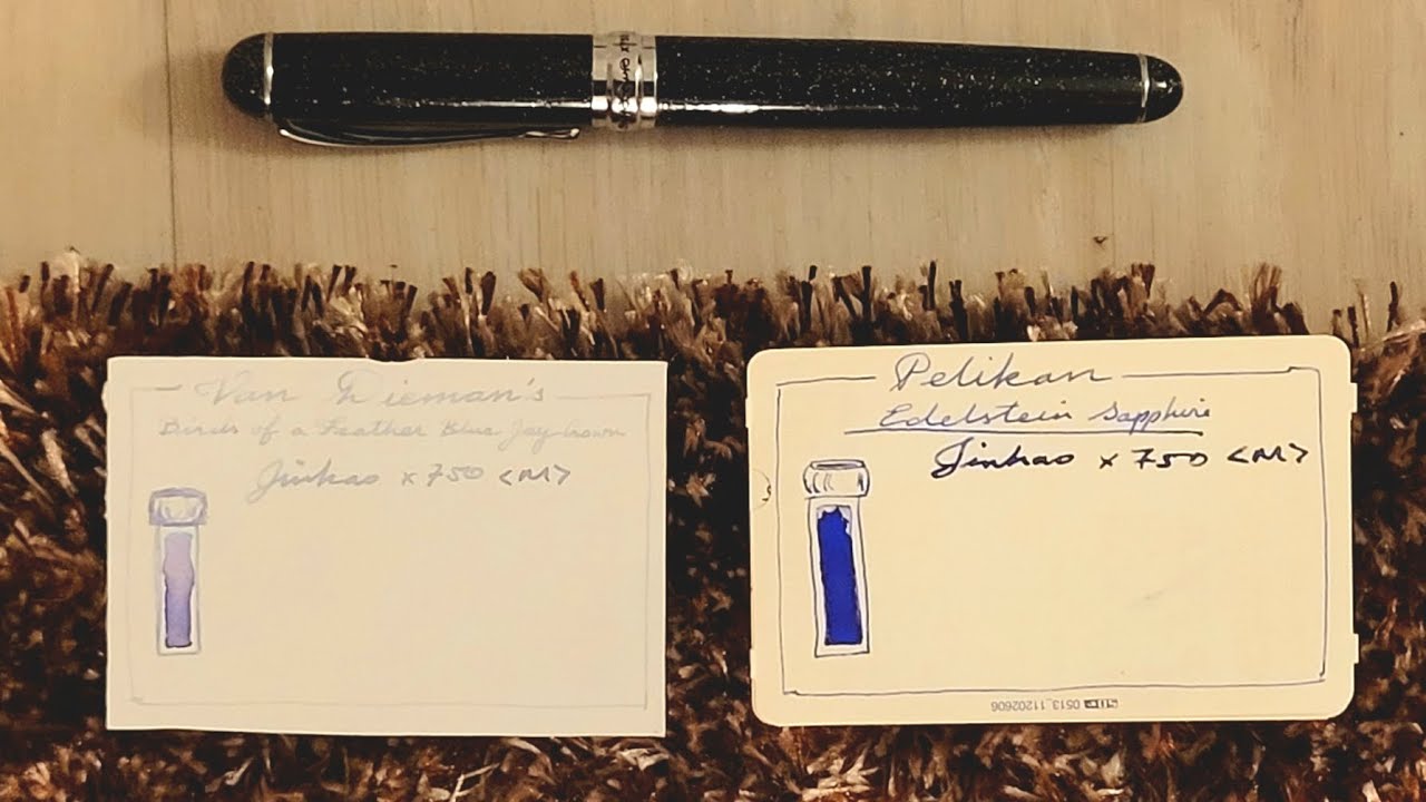 Re-inking my Jinhao x750 fountain pen with Pelikan Edelstein Sapphire