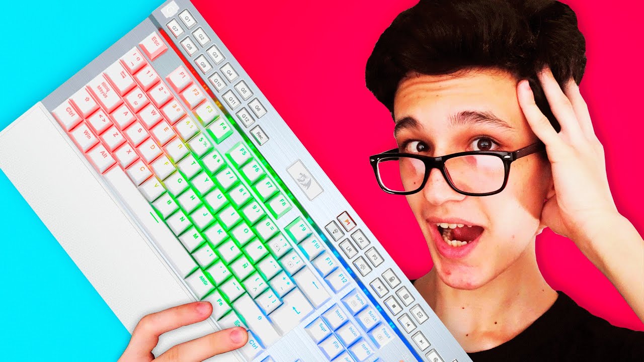 Este TECLADO MECANICO sirve para HACER TRAMPA en JUEGOS! | Redragon Yama K550