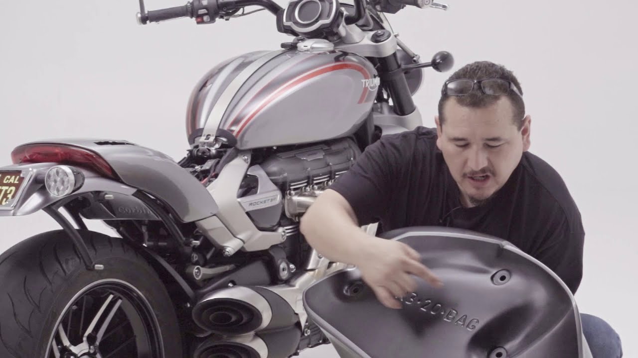 Triumph Rocket III - Corbin Undertail & Saddlebag Installation
