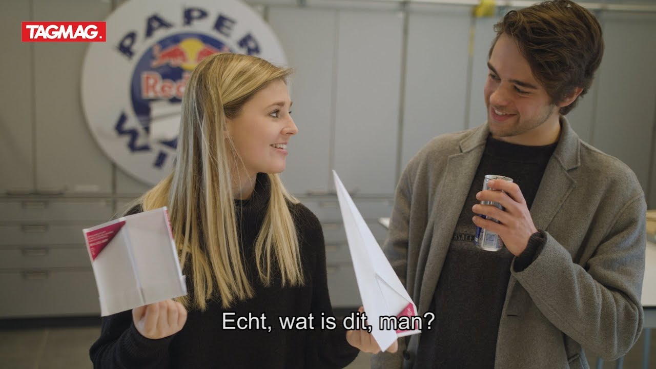 Jaël en Ender maken zich klaar voor de Red Bull Paper Wings
