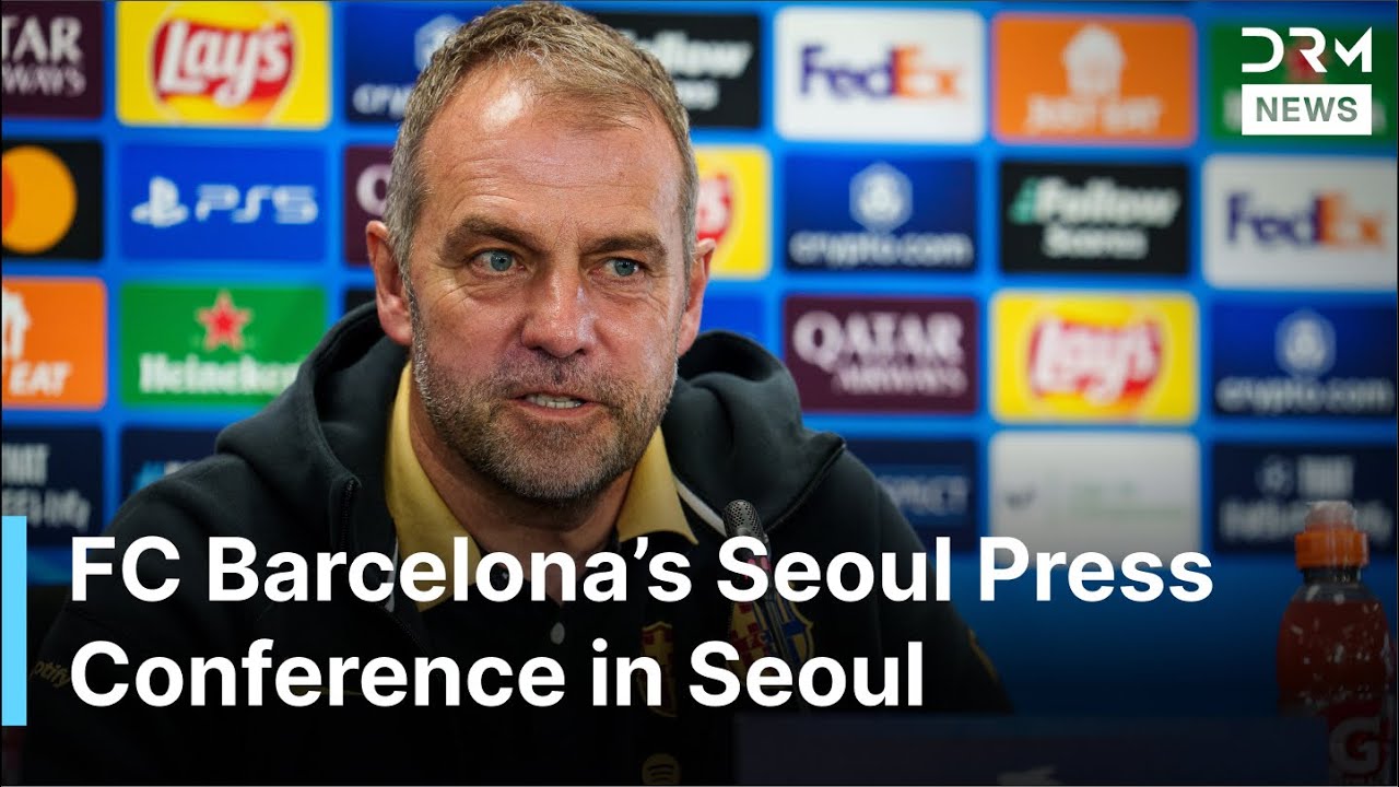 FULL Presser: FC Barcelona Arrive in Seoul: Hansi FlickTalks Pre-Season & New Signings | AD1B