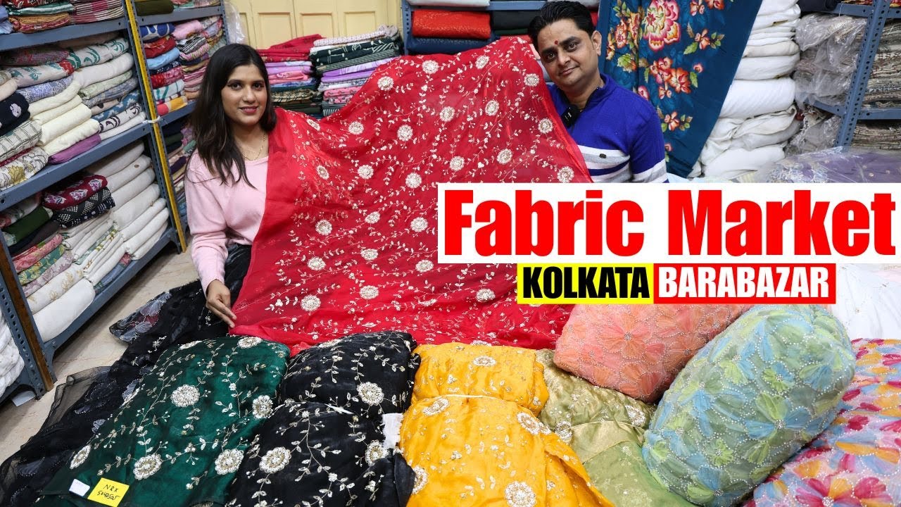 Kolkata Barabazar Raw Fabric Wholesale market | Shree Ramdeo Fabric