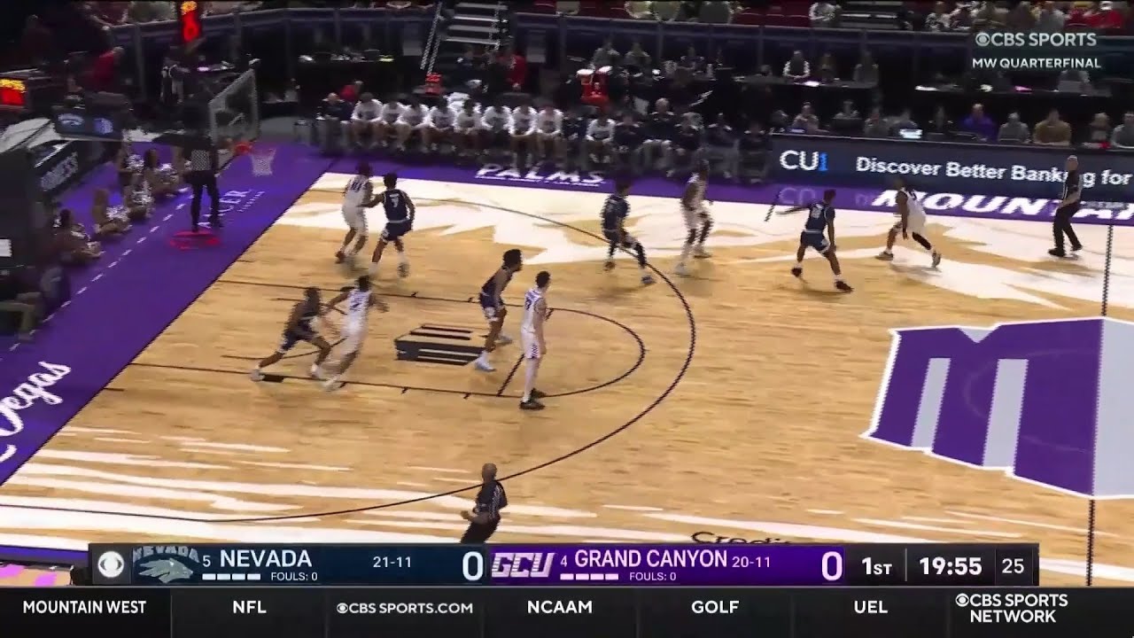 HIGHLIGHTS: #5 Nevada 84-80 upset win against #4 Grand Canyon  Men's Basketball 3/12/2026