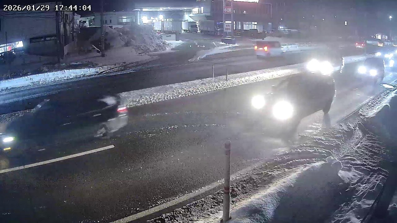 秋田県秋田市寺内蛭根秋田北バイパスライブカメラ Route 7 Akita-kita Bypass Live camera.world.cam