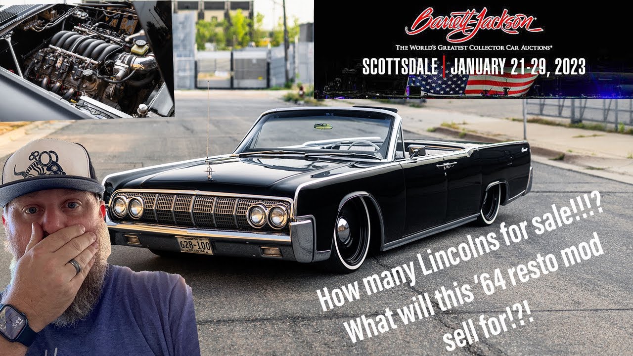 Barrett-Jackson Jan '23 Preview - 1964 Lincoln Continental Convertible Resto Mod