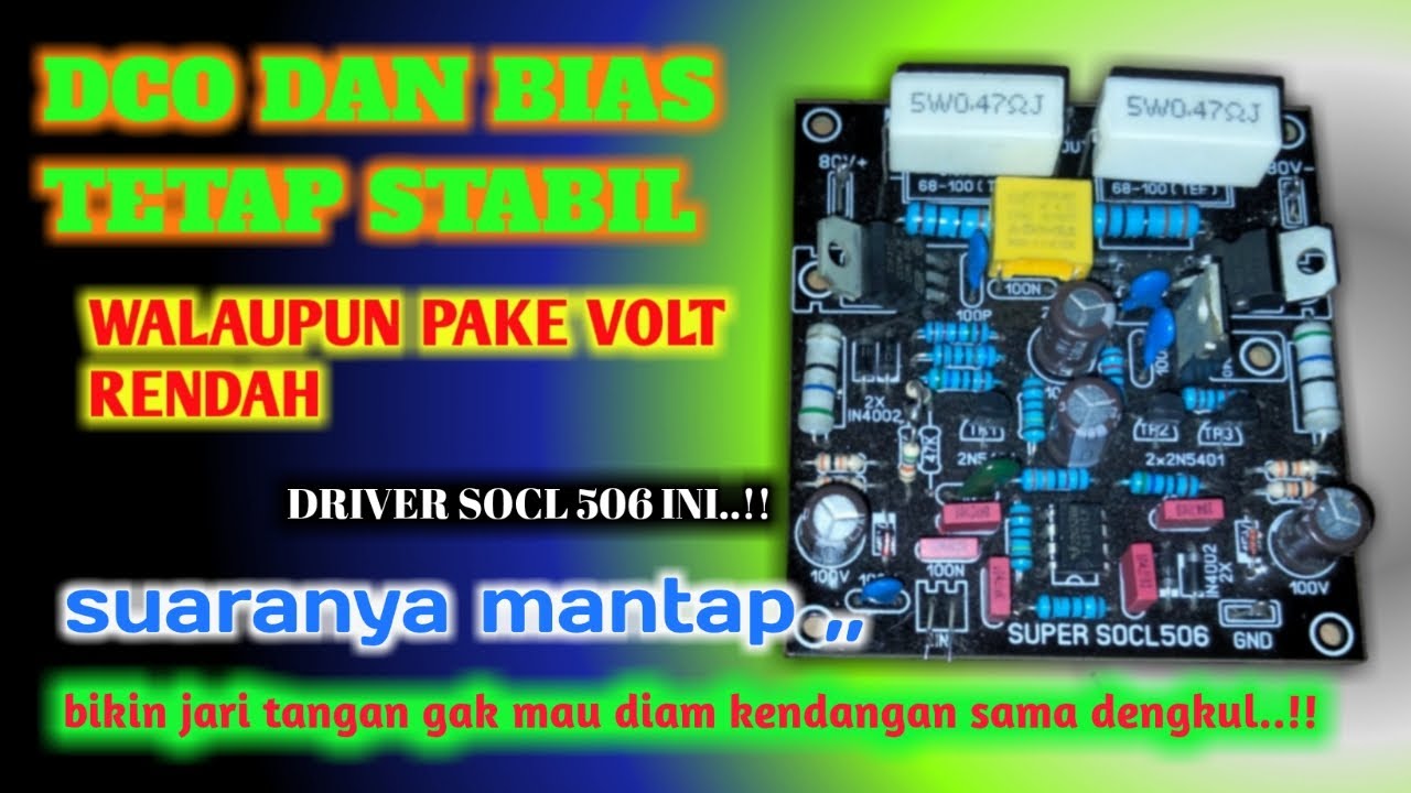socl 506 dco dan bias setabil walaupun di tegangan rendah