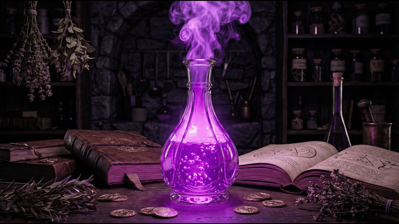 Dark Alchemist's Laboratory - Bubbling Potions, Writing & Magic Ambience [1 Hour]