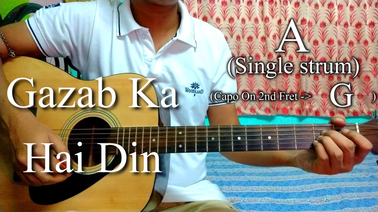 Gazab Ka Hai Din | Dil Juunglee | Easy Guitar Chords Lesson+Cover, Strumming Pattern, Progressions..