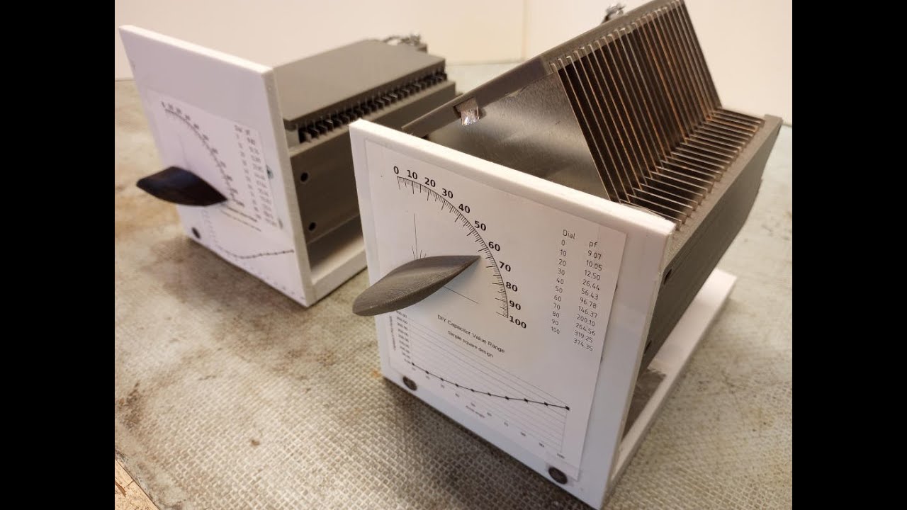 3D Printed Variable Air Capacitor for Crystal Radios