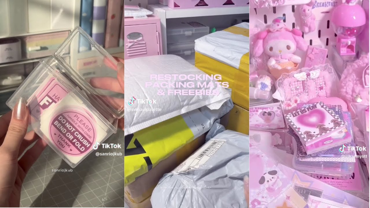kpop restocking haul || asmr tiktok compilation 🌠