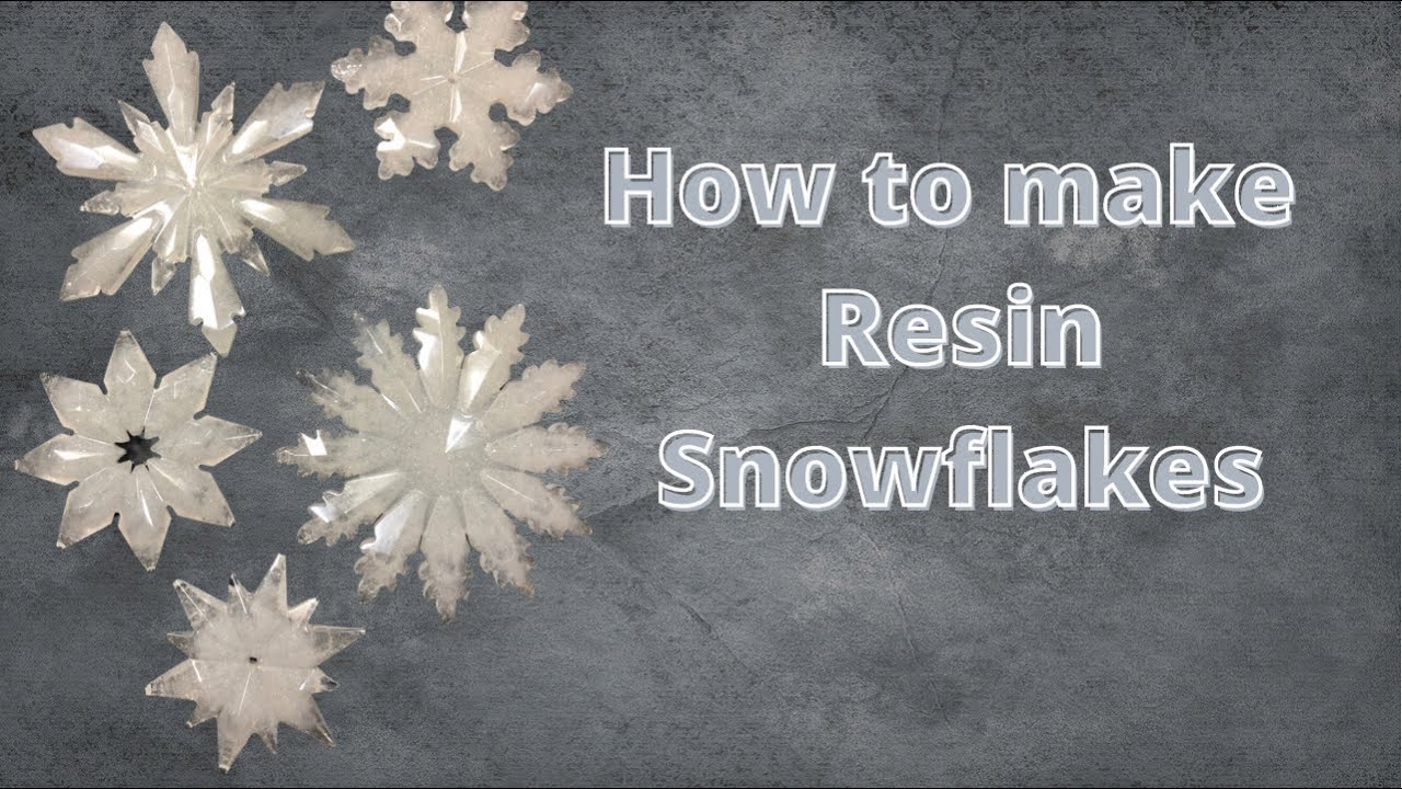 How to make resin snowflakes