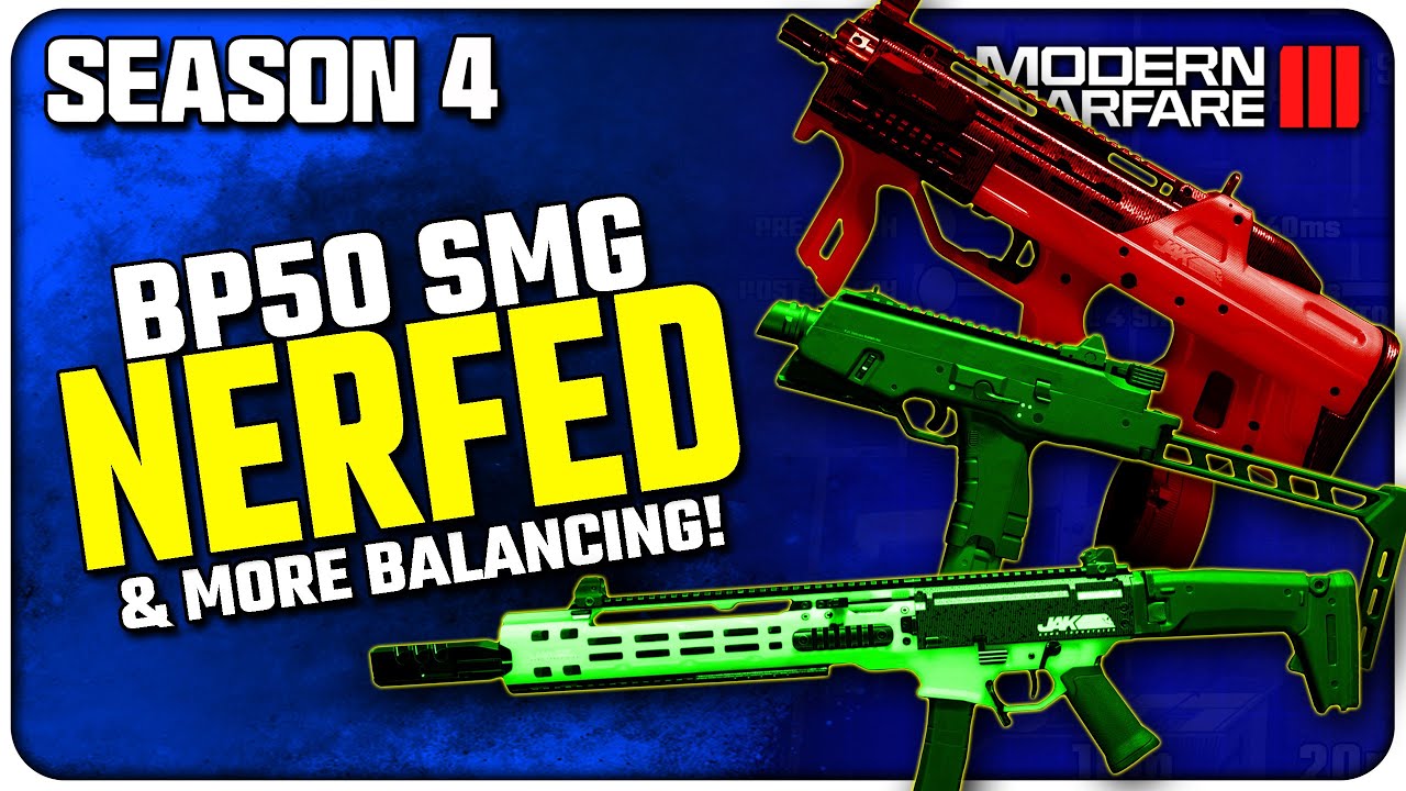 BP50 SMG Nerf, FJX Horus Buff, & More! | (Season 4 Weapon Balancing Details)