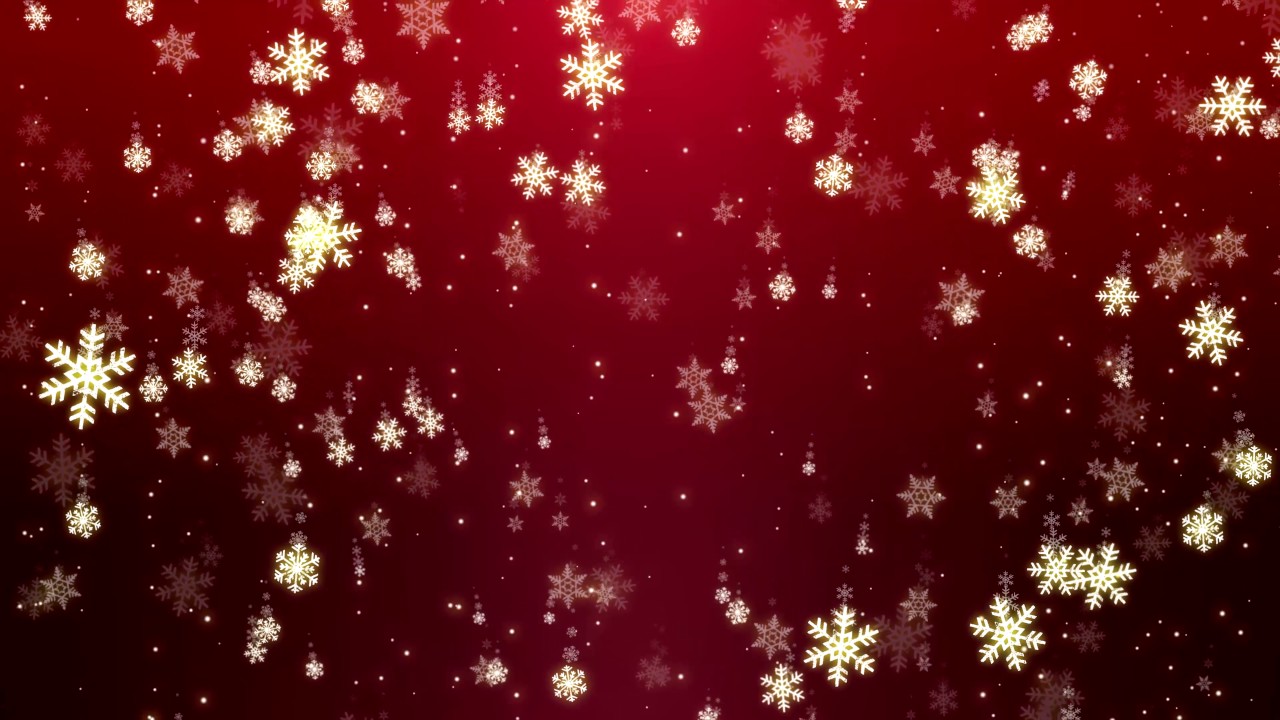 4K 10min  Christmas Snowflake Falling Video Background.