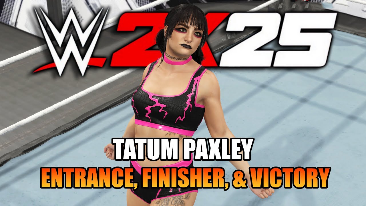WWE 2K25 - TATUM PAXLEY ENTRANCE, FINISHER, & VICTORY