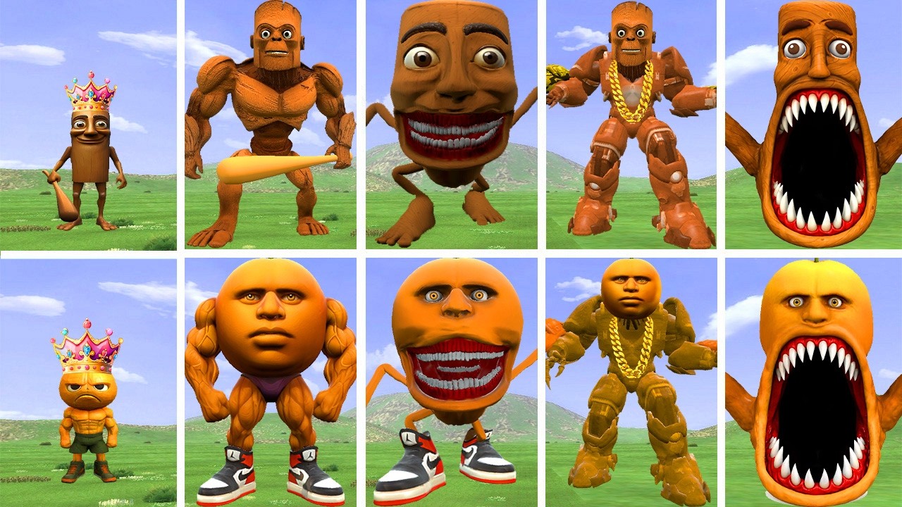 I DISCOVERED NEW EVOLUTIONARY FORMS OF KING TUNGTUNG SAHUR VS KING ODINDUN ODINDIN IN GARRY'S MOD!