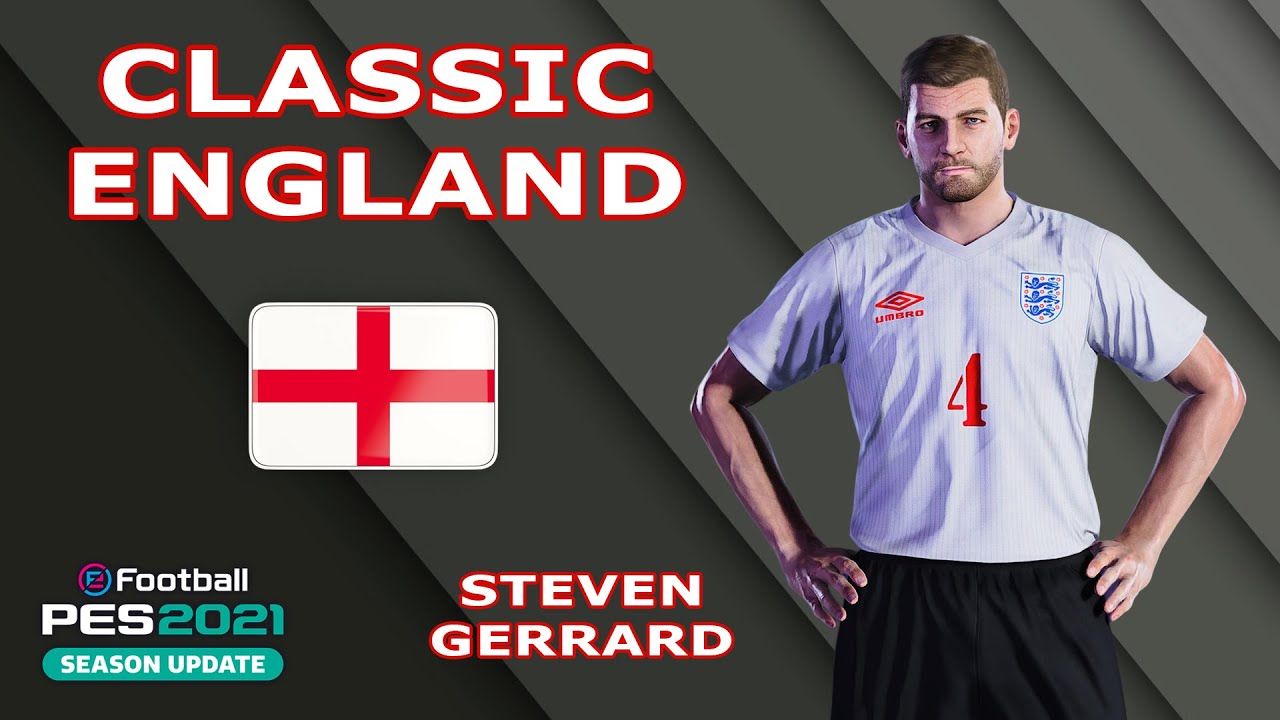 S. GERRARD face+stats (Classic England) How to create in PES 2021