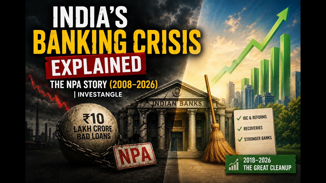 India's ₹10 Lakh Crore Banking Crisis: The NPA Story (2008&ndash;2026) | InvestAngle