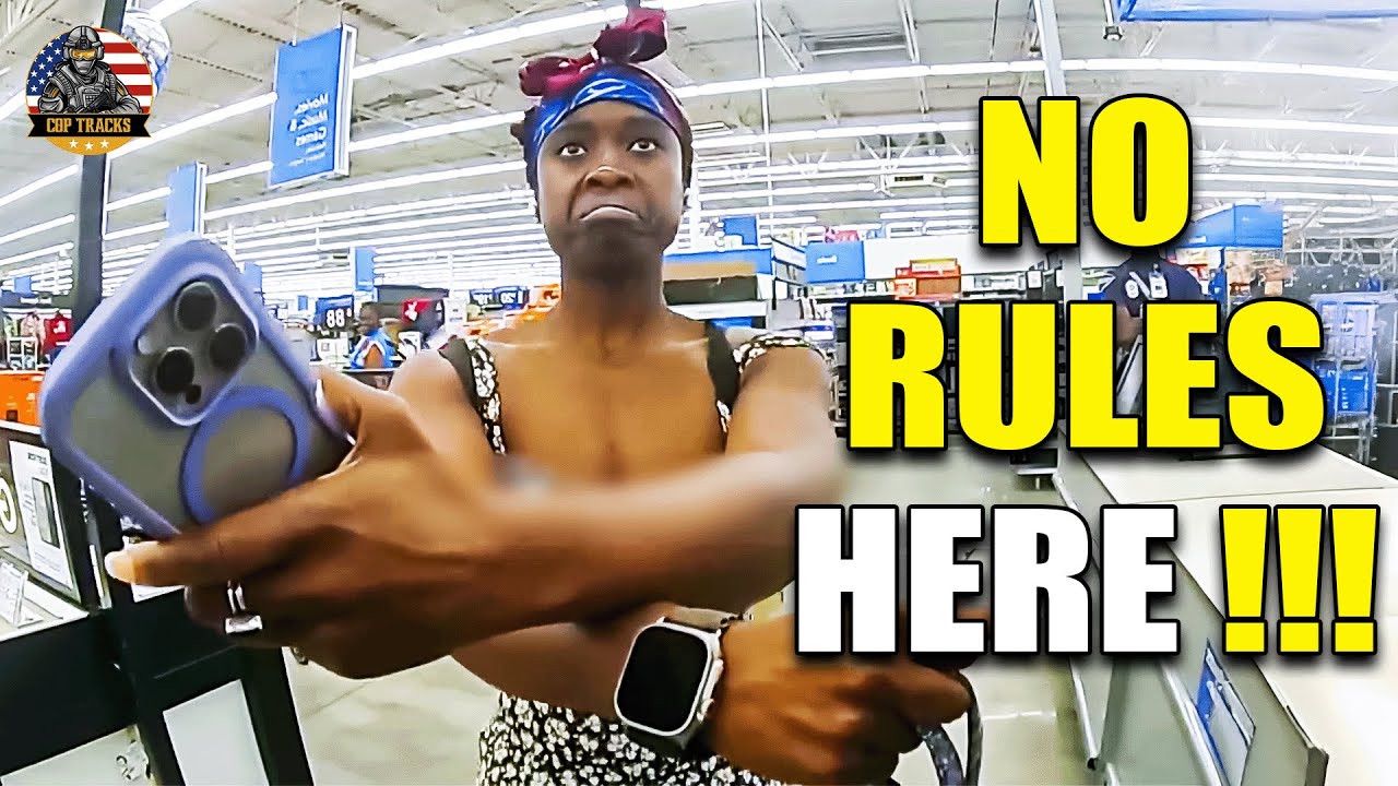 Walmart Thief Turns Arrest Into Full-On Spectacle | Karen Instant Karma