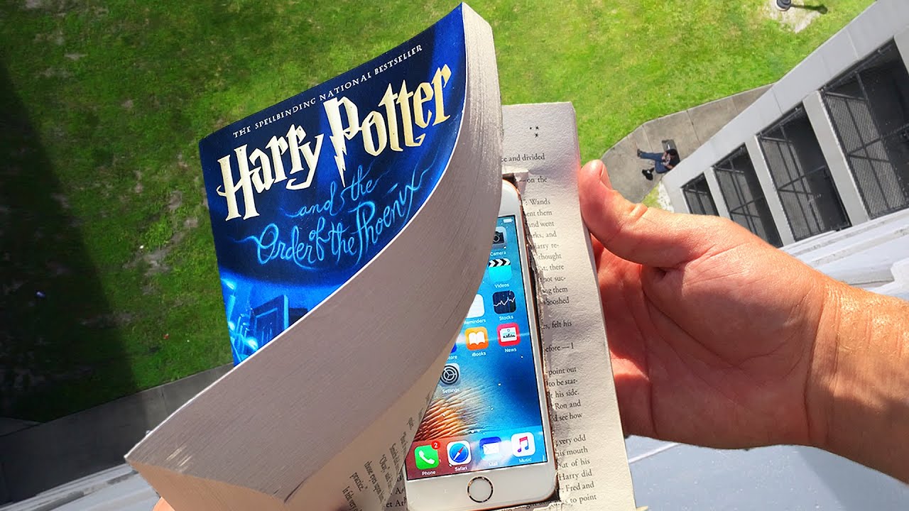 Can Harry Potter Book Protect iPhone 6s from 100 FT Drop Test?