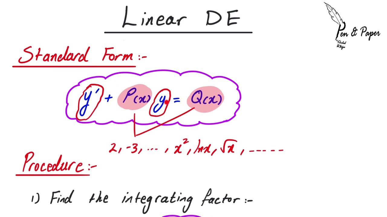First Order Linear Differential Equations and Largest Interval over which the solution is defined
