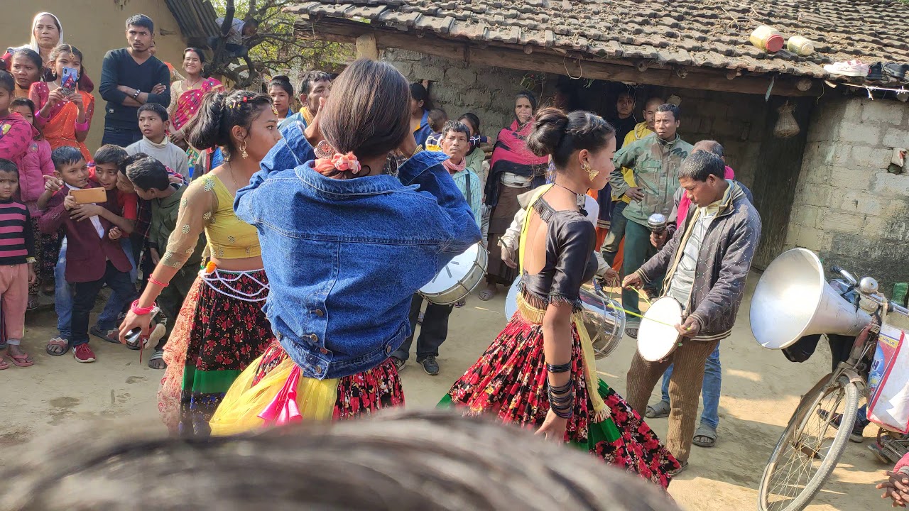 new tharu band baja dance