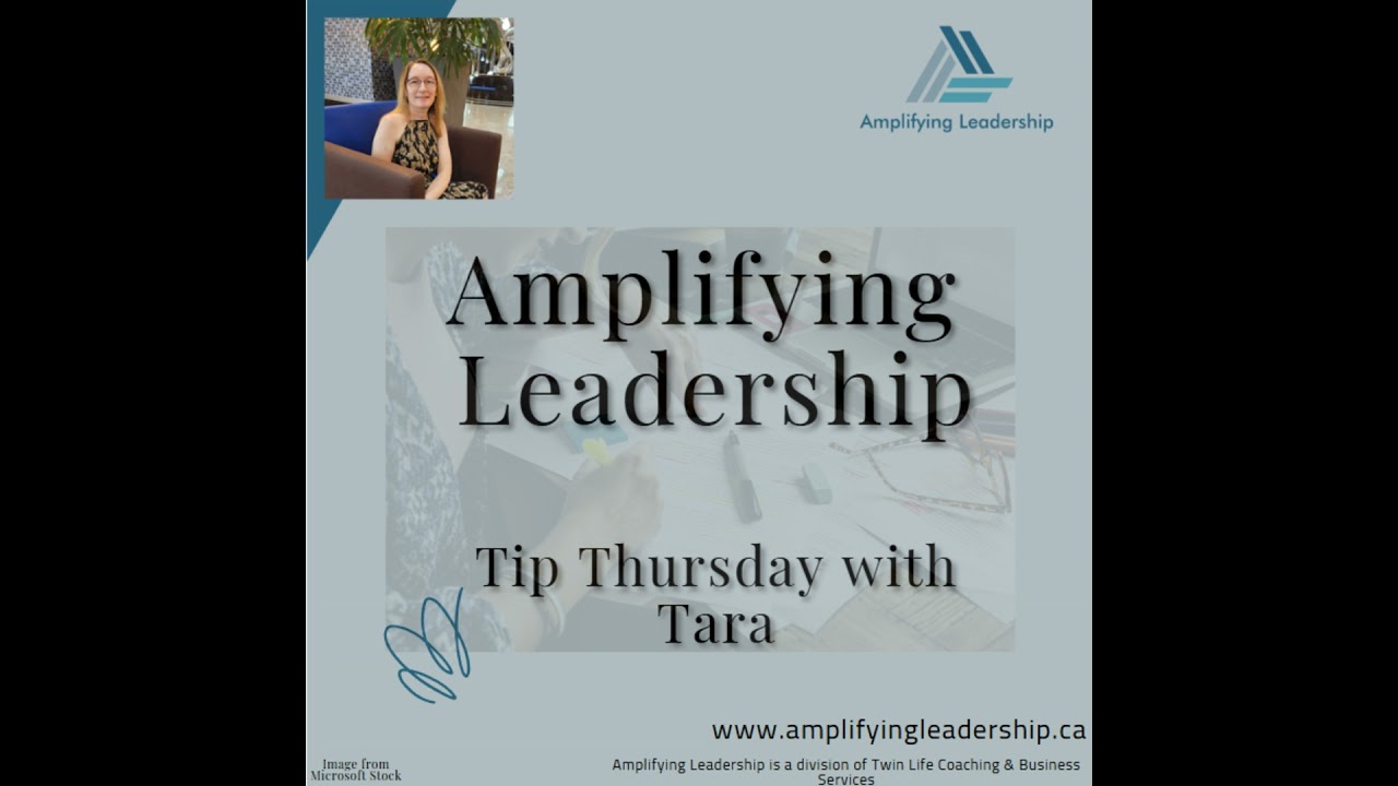 Tip Thursday with Tara - Weekly Check In to Stay Ahead During Change