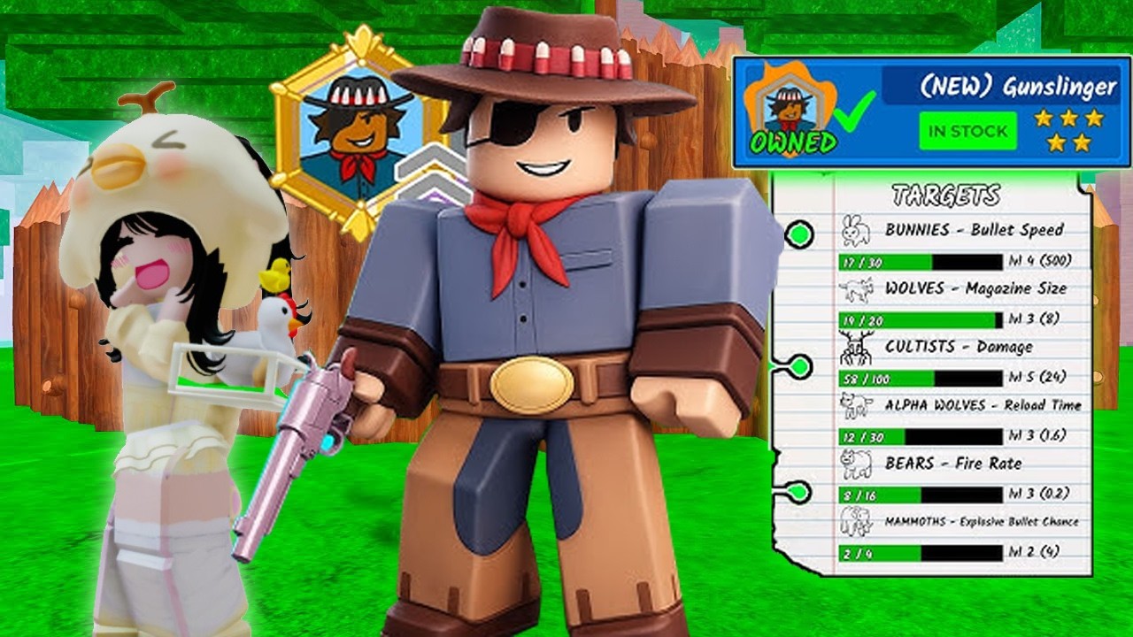 HO SHOPPATO LA NUOVA CLASSE DELL PISTOLERO su 99 notti nella foresta! Roblox