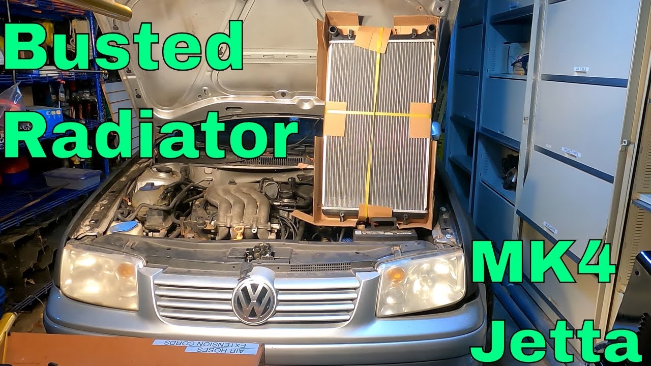 Замена радиатора и вентиляторов Jetta 2004 года